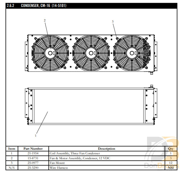 MCC Condenser Coil 21-1954