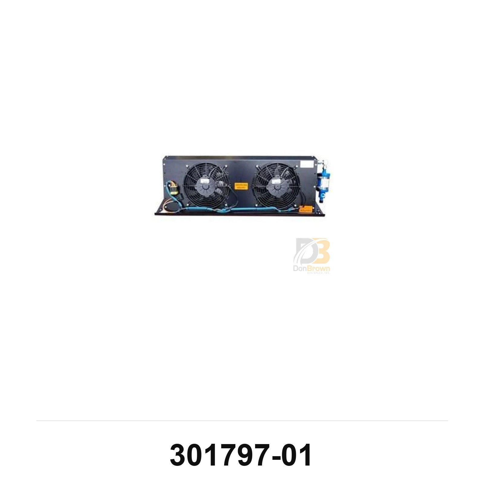 Trans/Air Condenser, SMC2S, (2) 10" Fans, Micro Channel, 12Vdc, Black Screen, Std Install 301797-01
