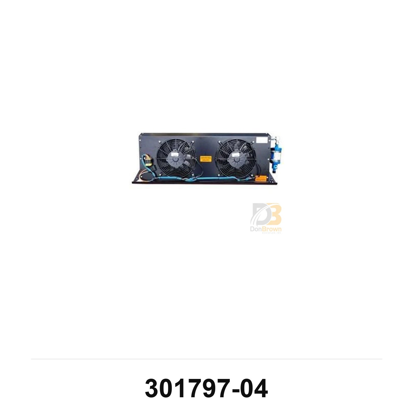 Trans/Air Condenser, SMC2S, (2) 10" Fans, Micro Channel, 12Vdc, Black Screen, Tamw Install 301797-04