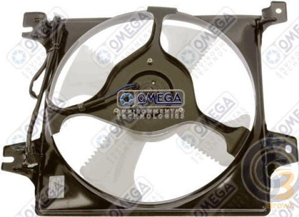 Omega Cooling Fan Assembly Condenser 99-02 Mits Gallant 2.4L 25-61091