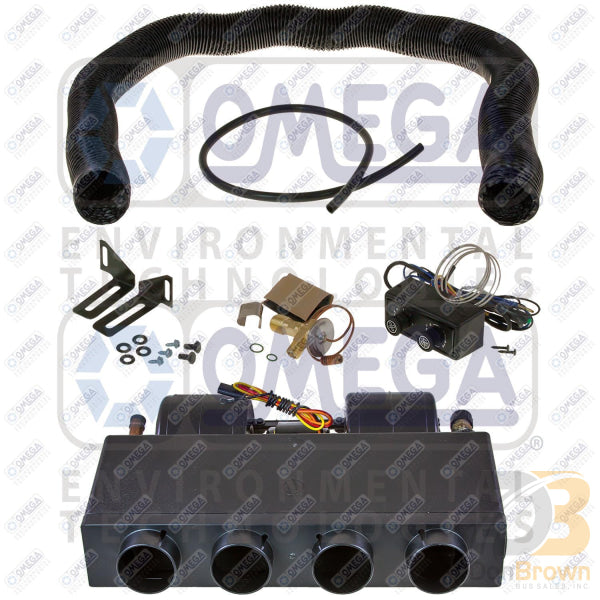 Omega Evaporator Assembly H/c 17in with 4 Flex Hose Outlets Oet 4032 27-40028-HC