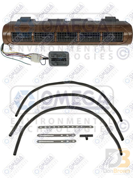 Omega Evaporator Minibus 5 Louvers 22 Pass Coil Walnut Finish 27-41502-AM