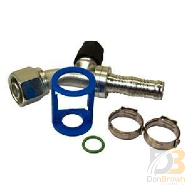Fitting Clip-Lok 45Ã‚Â° 1/2 Fo X #10 Hose W/high Side Access Burgaflex 313583 Air Conditioning