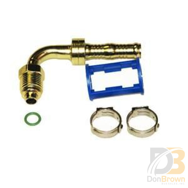 Fitting Clip-Lok 90Ã‚Â° 3/8 Mo X #8 Hose Burgaflex 313514 Air Conditioning