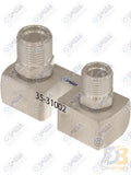 Omega Fitting Ford Compressor FS10 Pad Vor #8 X #10 w O-rings 35-31002