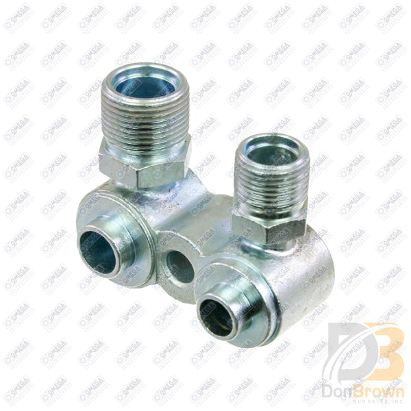 Omega Fitting Gm Compressor Pad Vert #10 X #12 Mio w Seal Washers 35-31007