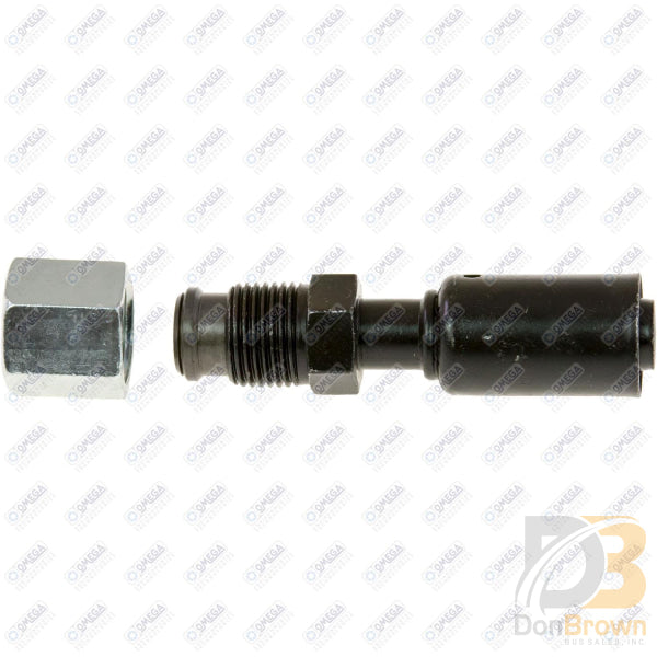Omega Fitting Compressor Straight 1/2in (8) Tube x #10 BL RB Stl 35-R2906-STL