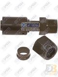 Omega Fitting Compressor Straight 5/8in (10) Tube x #12 BL RB Stl 35-R2907-STL