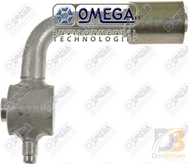 Omega Fitting Gm Compressor Blk 90DEG Rev #10 R12SV 35-B5626-1