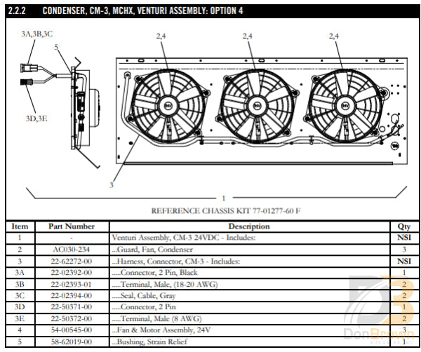 MCC Harness, Condenser, Cm-3 22-62272-00