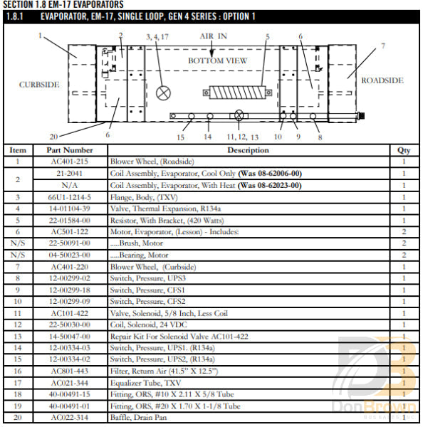 Switch Pressure 12-00334-03 Air Conditioning
